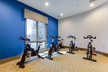 Modern fitness center
